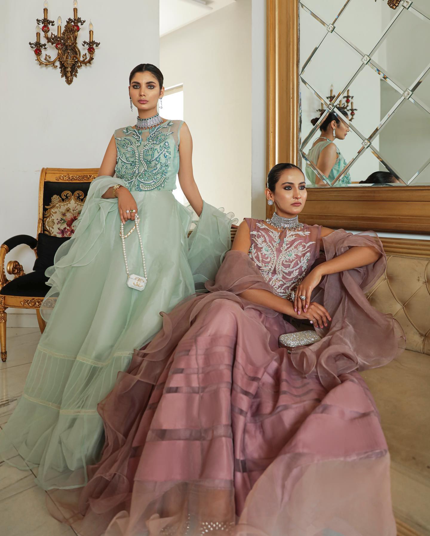 ORGANZA | Ocean Green